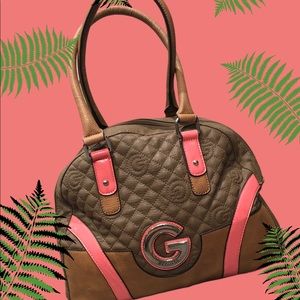 G by Guess Tan and Orange Purse